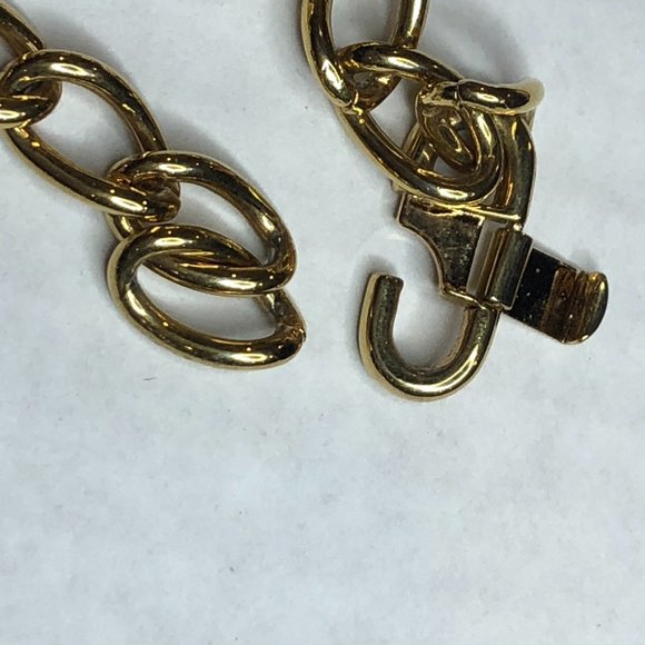 Vintage Retro Monet Goldtone Pink Necklace - Picture 5 of 7